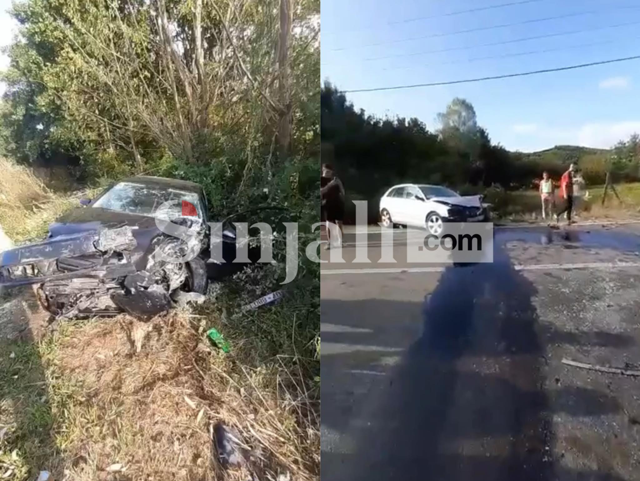 Aksidenti i rëndë që ndodhi sot Shoferi tejkaloi dhe goditi veturën tjetër