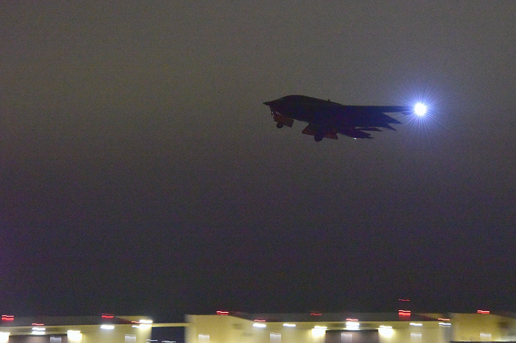 B-2 Spirit takes off Jan. 18, 2017 in support of operations in conjunction with Libyan Government of National Accord