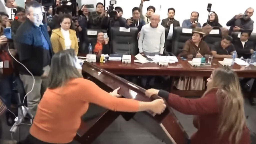 LIVE Brawl Erupts In Bolivia's Congress Over Lithium Deals With Russia & China 00-00-06
