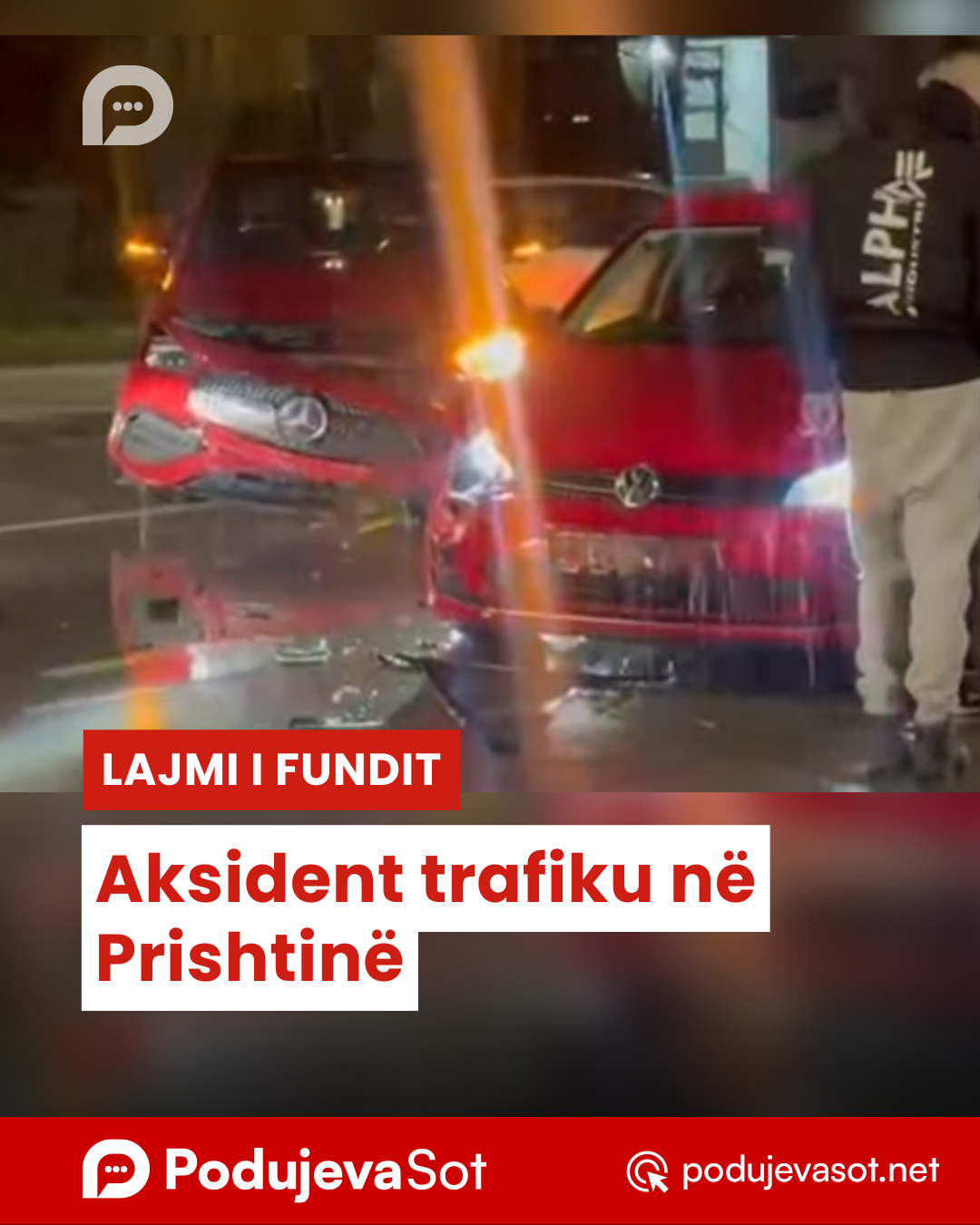 Aksident trafiku në Prishtinë
