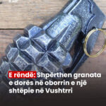E rëndë: Shpërthen granata e dorës në oborrin e një shtëpie në Vushtrri