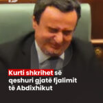 Kurti shkrihet së qeshuri gjatë fjalimit të Abdixhikut